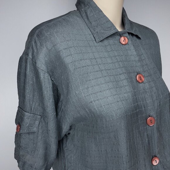 SAKS FIFTH AVENUE VTG Dark Academia Designer Professoral Retro Midi Dress‎ S - Picture 9 of 13